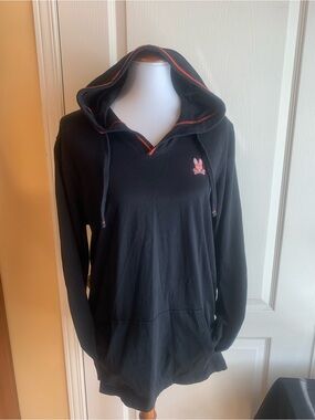 Psycho Bunny Black Hoodie tshirt long sleeves Unisex